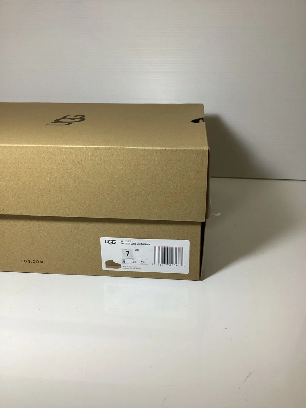 UGG Kids Chestnut Platform Suede Ankle Boot